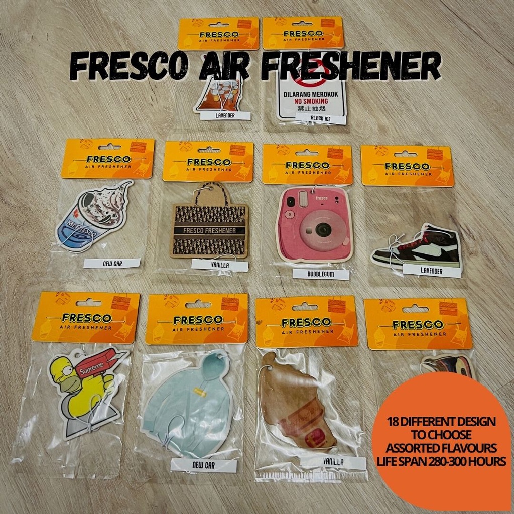 Fresco Air Freshener Perfume pewangi kereta dan rumah (BUY 5 FREE 1