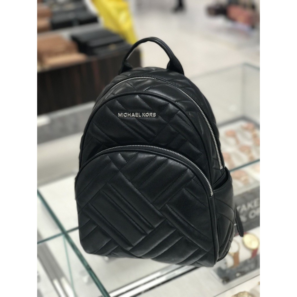 michael kors abbey black backpack