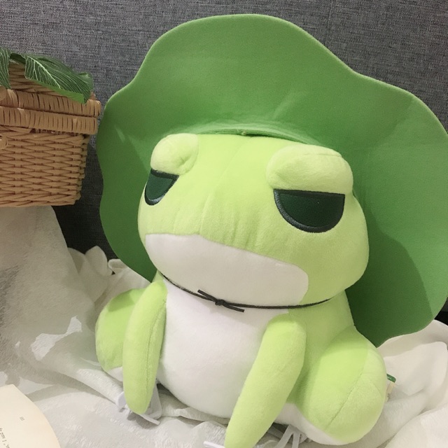 travel frog plush