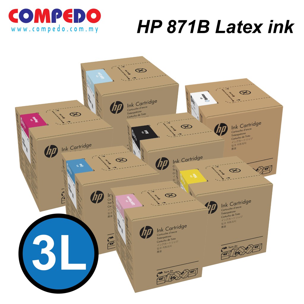 HP Latex 871B 3L Ink Cartridges Shopee Malaysia