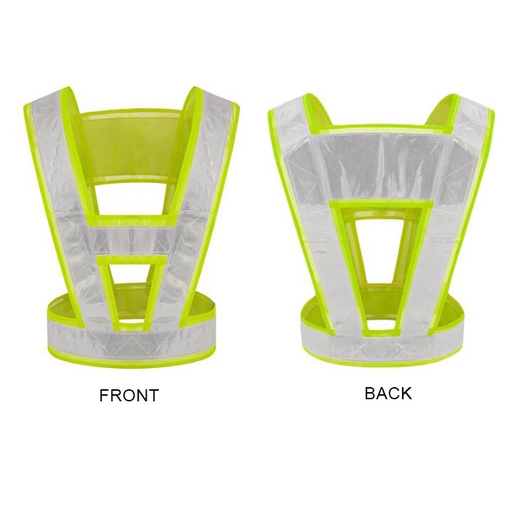 Pemantul Cahaya Jaket Keselamatan Reflective Stripe V Shape Vest Safety Jacket Night Shopee Malaysia