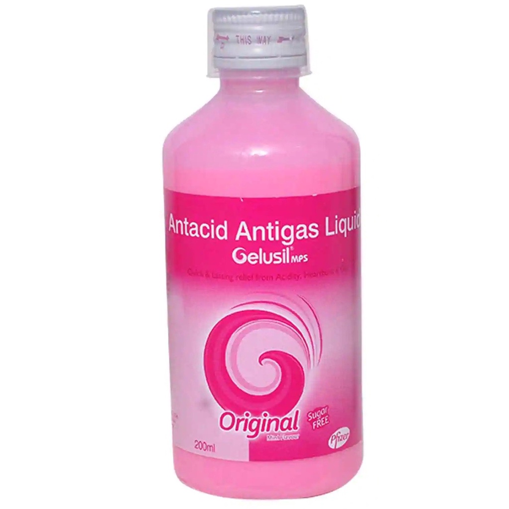 PFIZER Gelusil MPS 200ml Antacid Antigas Liquid (Expiry 8/2023