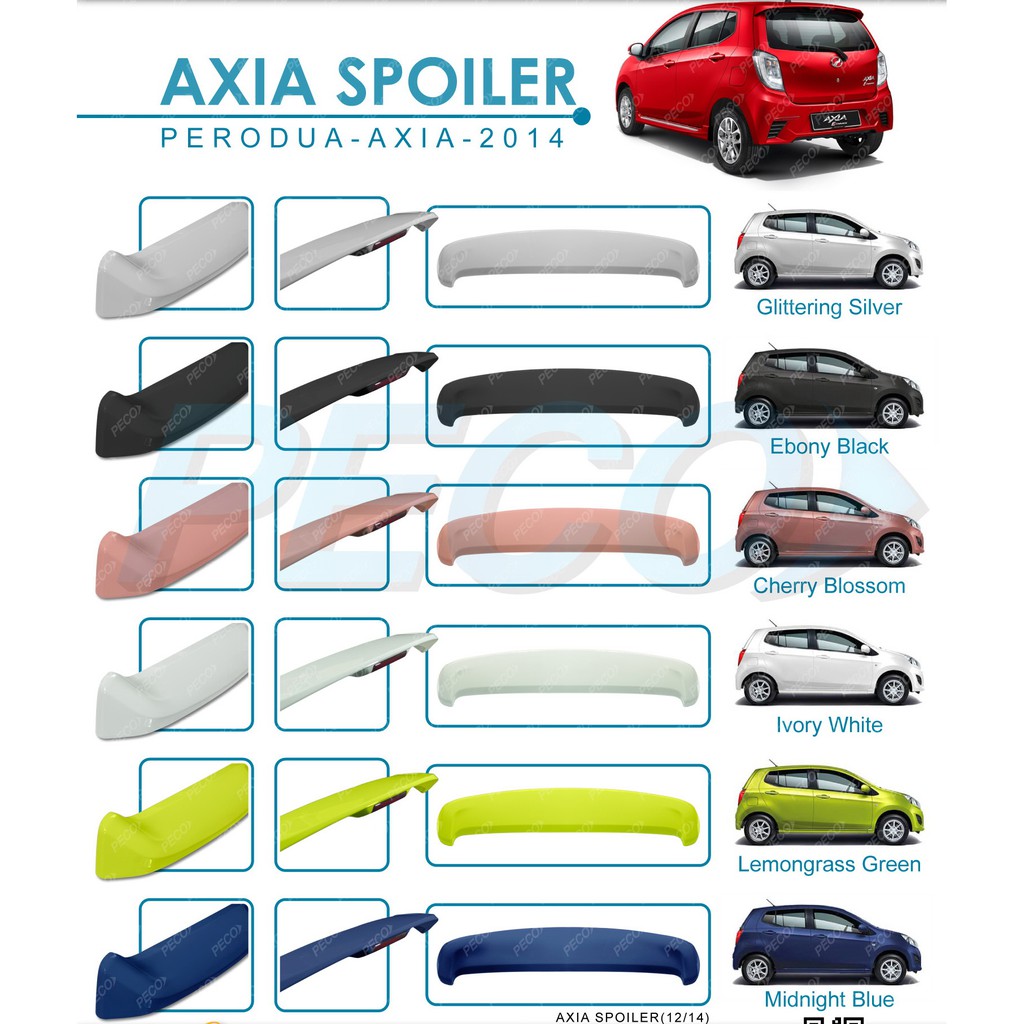 AXIA ABS SPOILER WITH BRAKE LAMP-COME WITH LED BRAKE LIGHT 