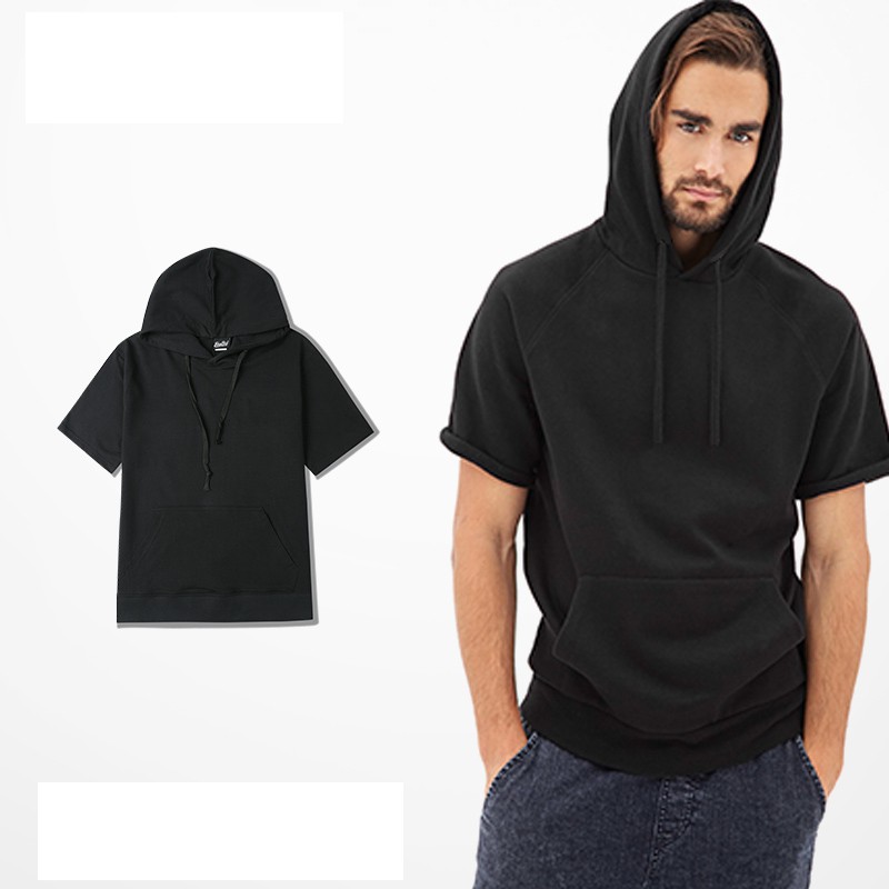 short sleeve hoodie style