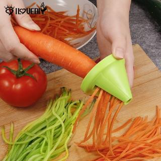 2pcs Handheld Spiralizer Vegetable Slicer Radishes Zucchini Cucumber Vegetable Spiralizer for Carrots 
