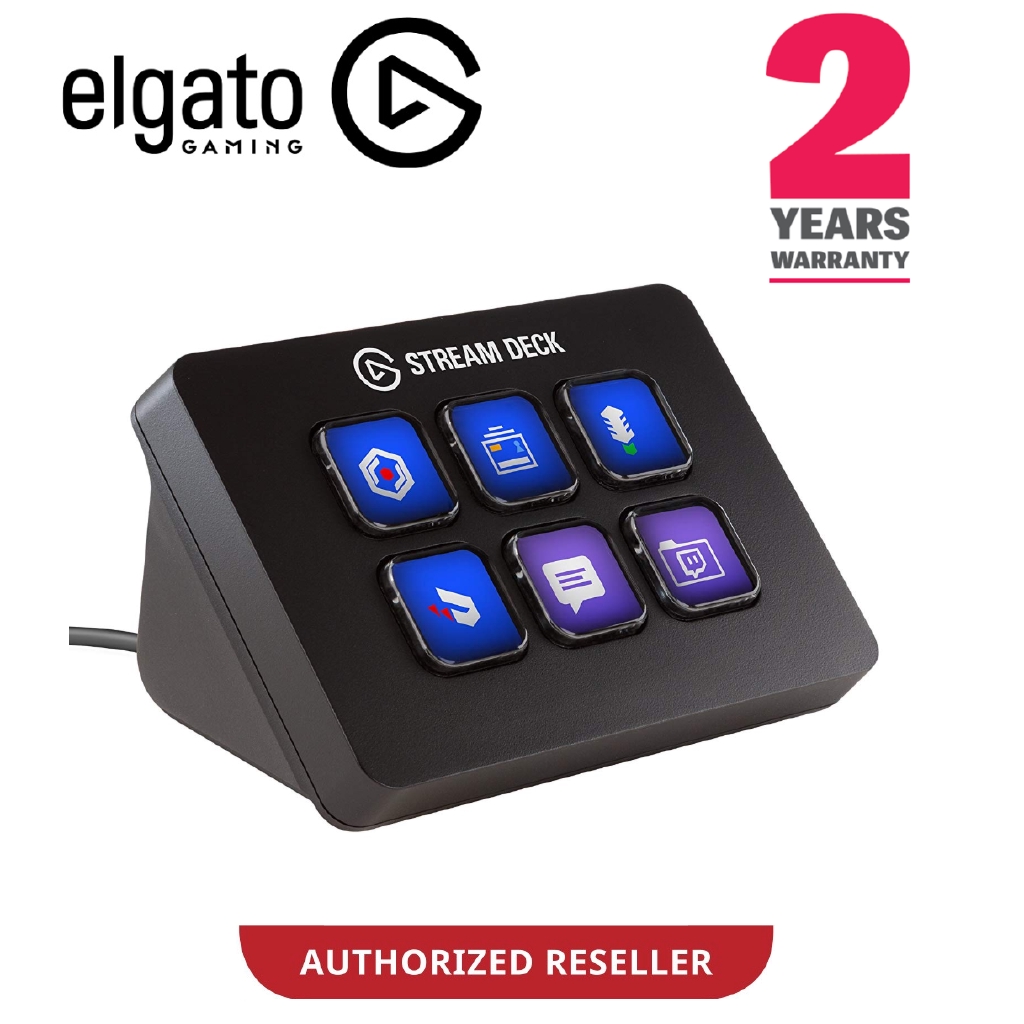 Elgato Streamdeck Mini 6 Keys Lcd Live Content Creation Controller With 6 Customizable 10gai9901 Shopee Malaysia