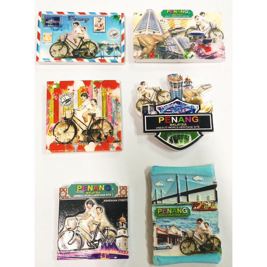 PENANG SOUVENIR 3D RESIN FRIDGE MAGNET  槟城旅遊記念品 树脂3D冰箱貼  PENANG  PETI SEJUK HADIAH CENDERAHATI