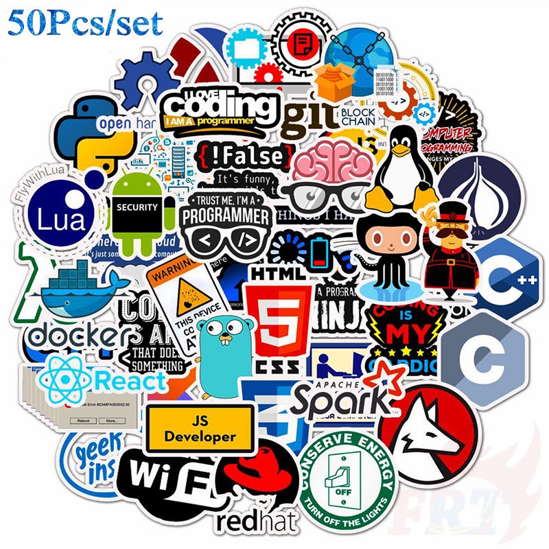 ❉ JAVA Web Program Series 01 - Open Source Solution Provider Stickers ❉ 50Pcs/Set Hip-hop Punk Programmer DIY Fashion Mixed Luggage Laptop Skateboard Doodle Decals Stickers