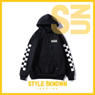 black and yellow vans hoodie