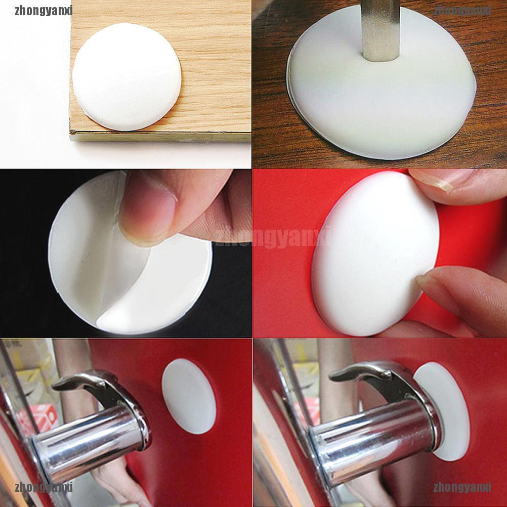 2x Round Wall Protector Self Adhesive Door Handle Bumper Guard