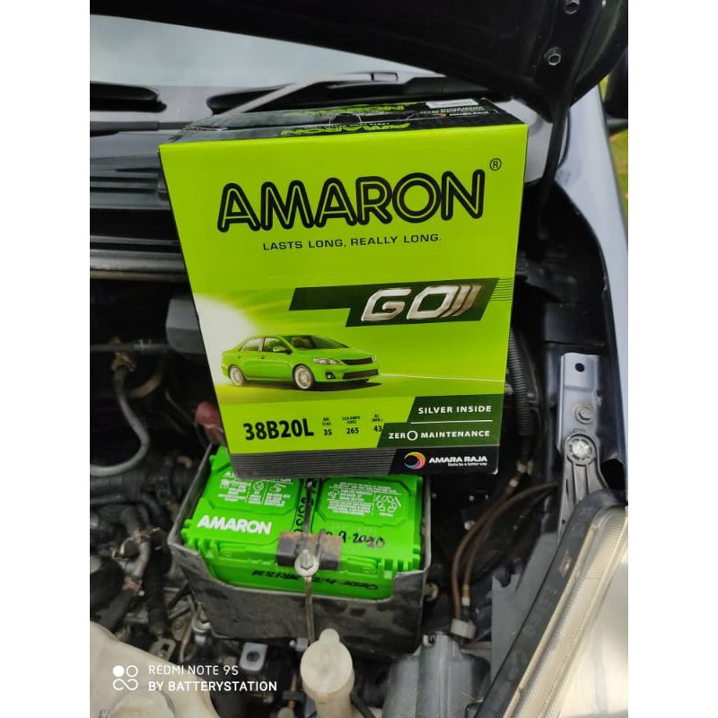 Bateri Kereta Siap Hantar Pasang Percuma Brand Amaron Saiz Ns40zl Ns60 Ns70 Din55 55d23l Shopee Malaysia