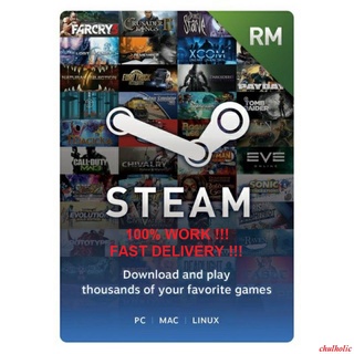 Steam Wallet Code (MYR 50/100/200) fast deal!!! (Only for malaysia account)