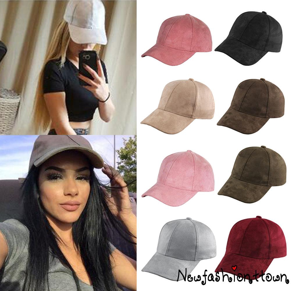 suede baseball cap womens