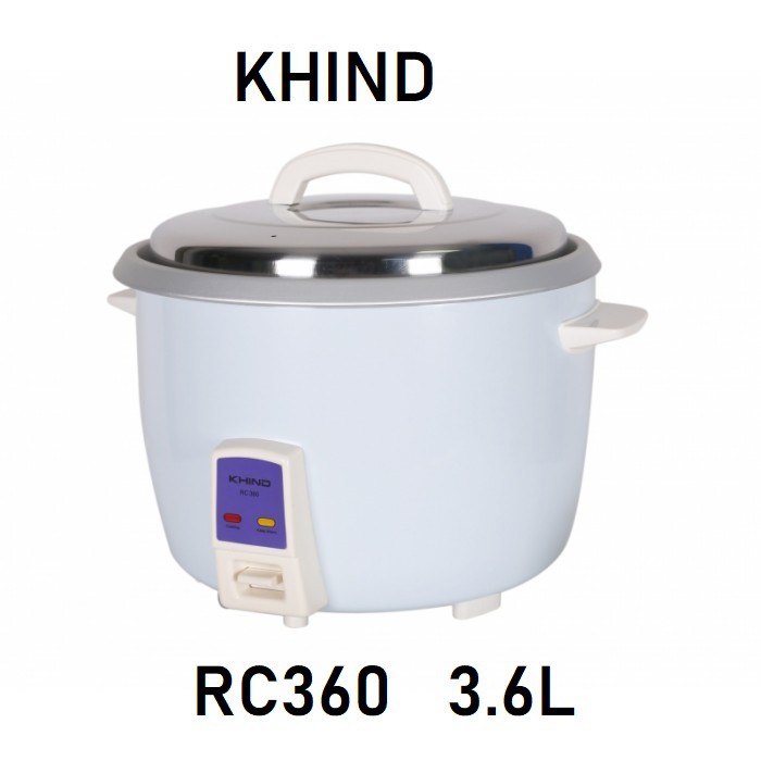 KHIND RC360 Big Rice Cooker with Automatic Keep Warm Function (3.6L)