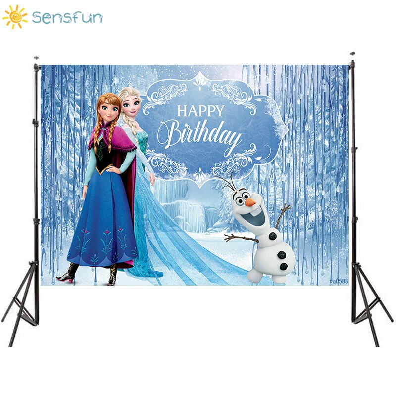 Sensfun Frozen Theme Backgrounds Princess Aisha Child's Birthday Party  Vinyl Backdrop Photo Studio Props Photography Banner | Shopee Malaysia