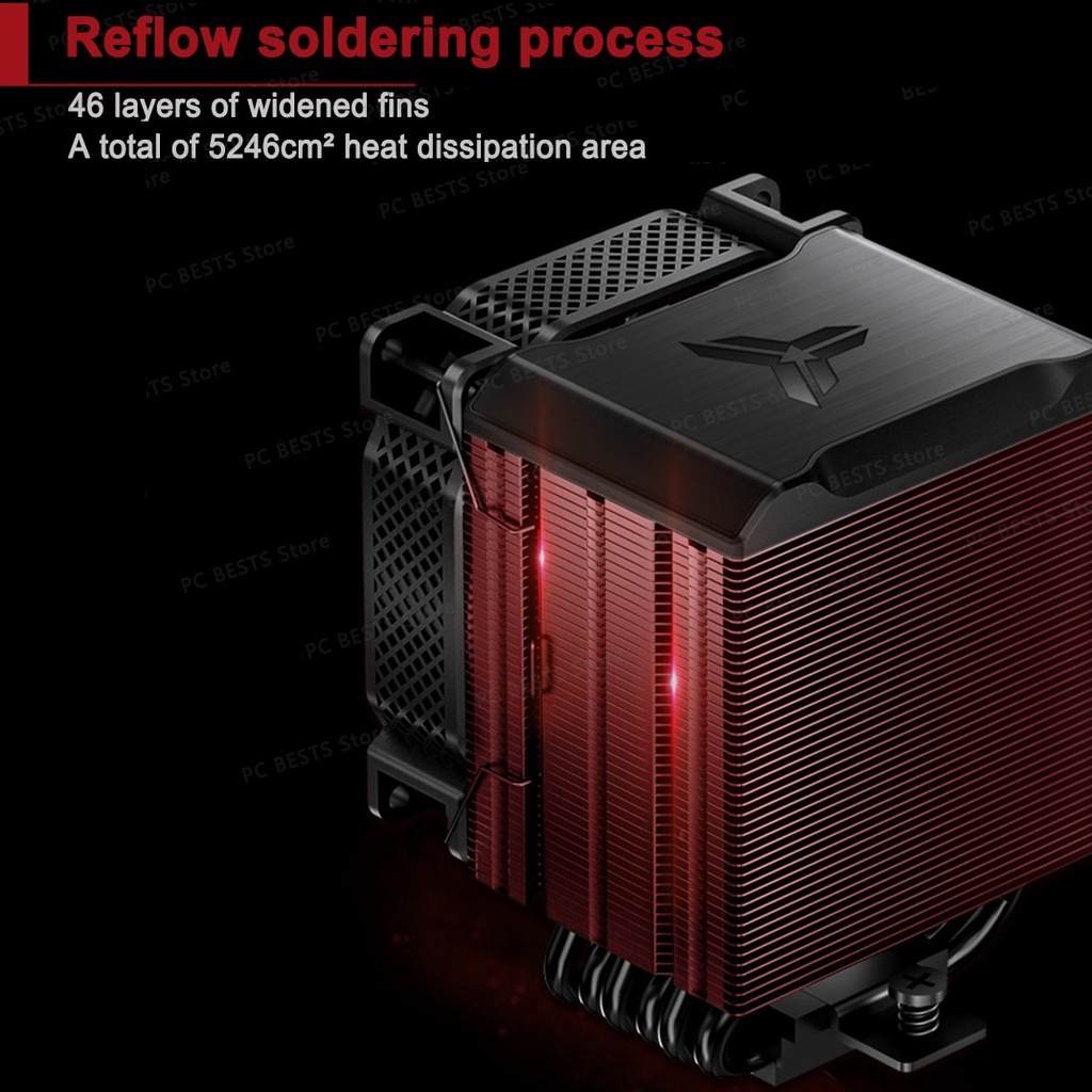Jonsbo HX6210 Black / White High Performance 9cm Fan Cpu Cooler Cpu ...