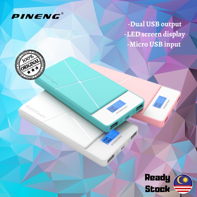 【Customize NOW】 Original Pineng Powerbank PN983 10,000 mAh ...