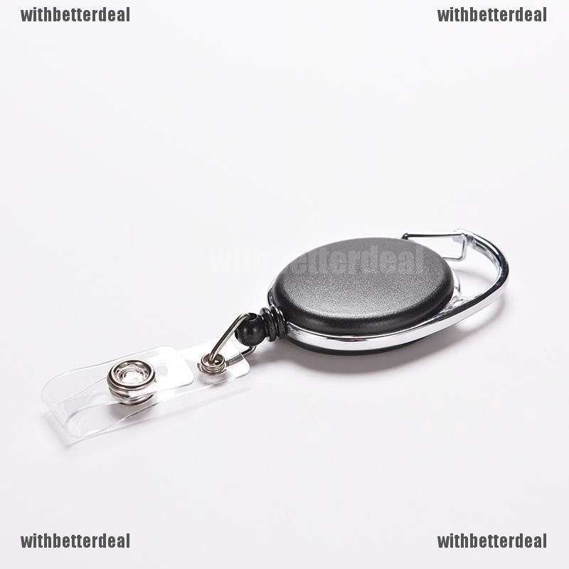 Retractable Reel Recoil ID Badge Lanyard Name Tag Key Card Holder Belt Clip HF 