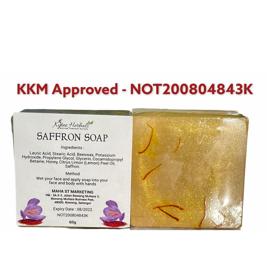 Honey u0026 Saffron Soap(KYTEE HERBALS)  Shopee Malaysia