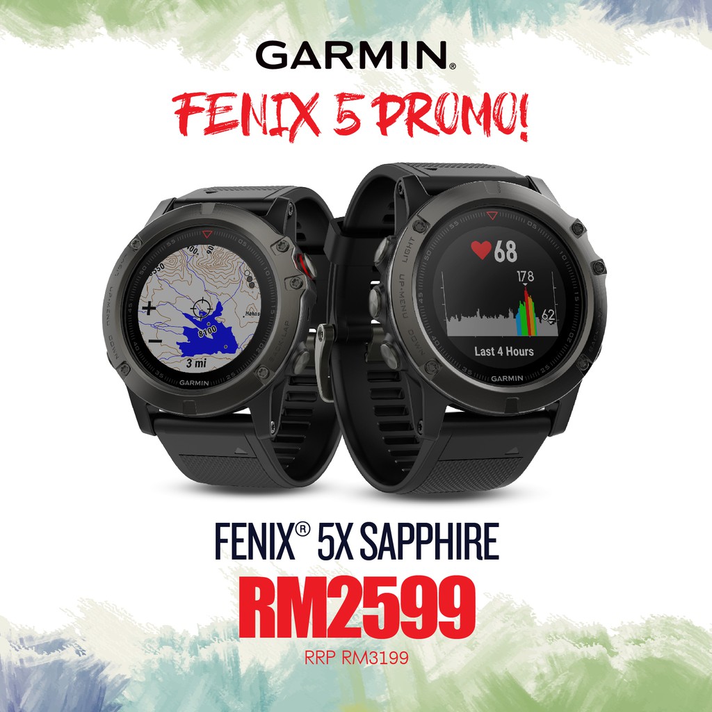 garmin fenix 5x slate gray