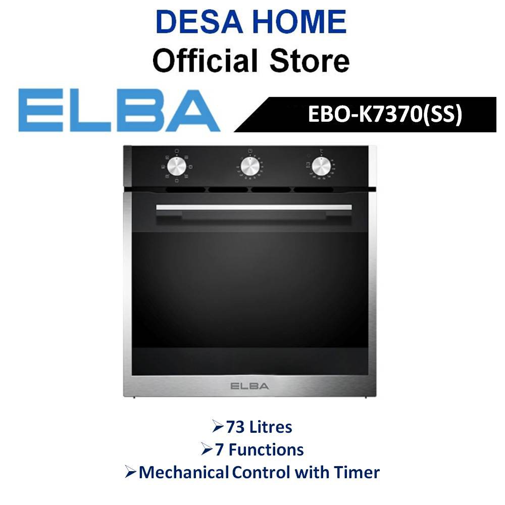 [FREE DELIVERY WITHIN KL] ELBA EBO-K7370(SS) 73L DIVO BUILT IN OVEN EBOK7370SS