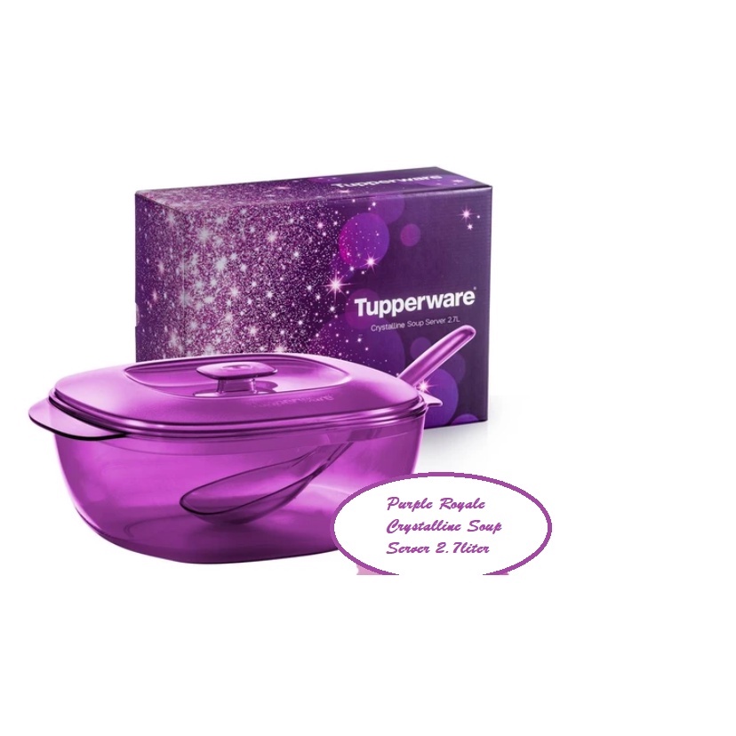 Tupperware Purple Royale Crystalline Soup Server 1pc / 2.7liter