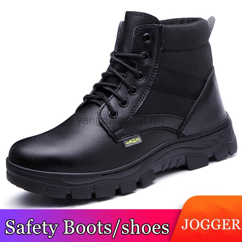 Safety shoes / safety boots Medium cut steel toe cap Work shoes Men waterproof Tactical boots