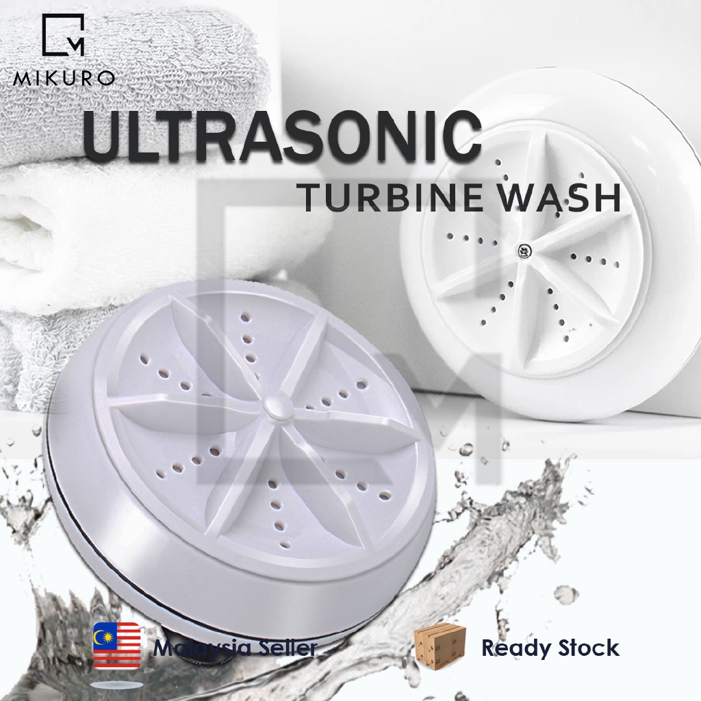 Mini Portable Ultrasonic Turbine Washing Machine Foldable Bucket Type