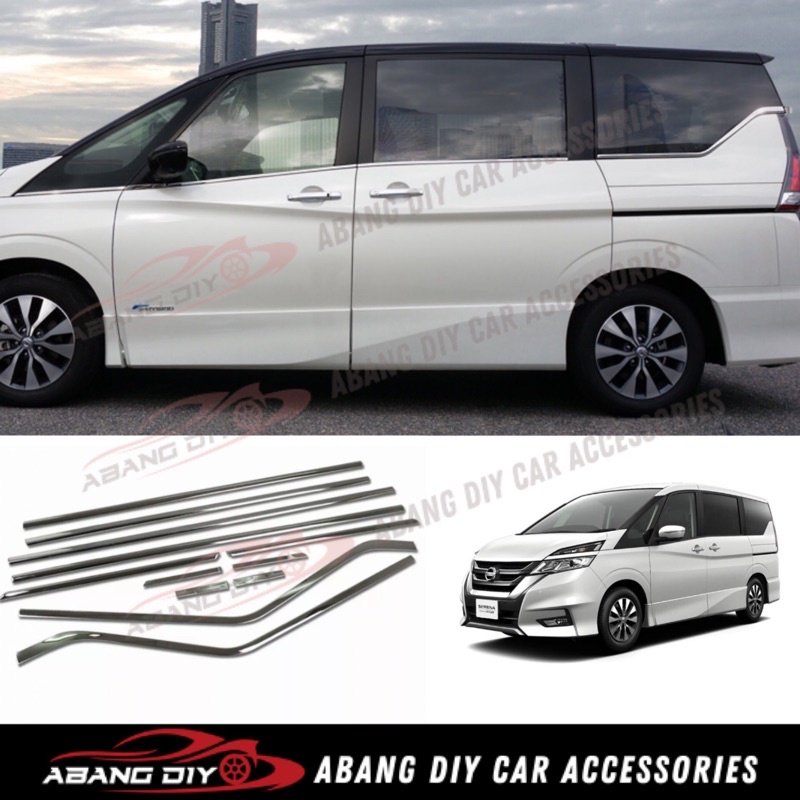 Nissan Serena C27 Window Trim Lower Chrome | Shopee Malaysia