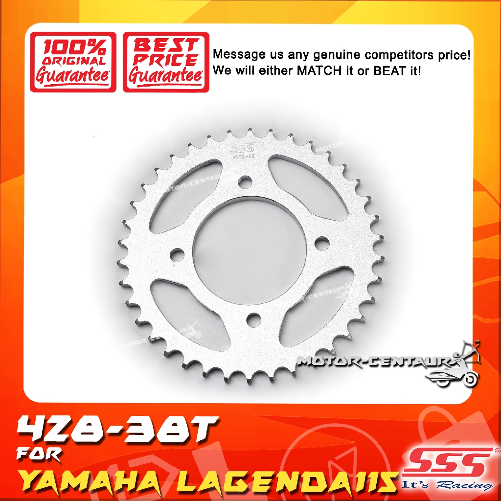 GEGANCU BELAKANG SSS REAR STEEL SPROCKET FOR LAGENDA GEGANCU BELAKANG SSS REAR STEEL SPROCKET FOR LAGENDA