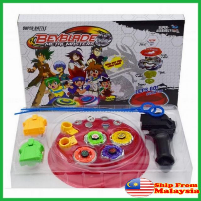 4 Pcs Beyblade Metal Masters Super Assembly Shopee Malaysia