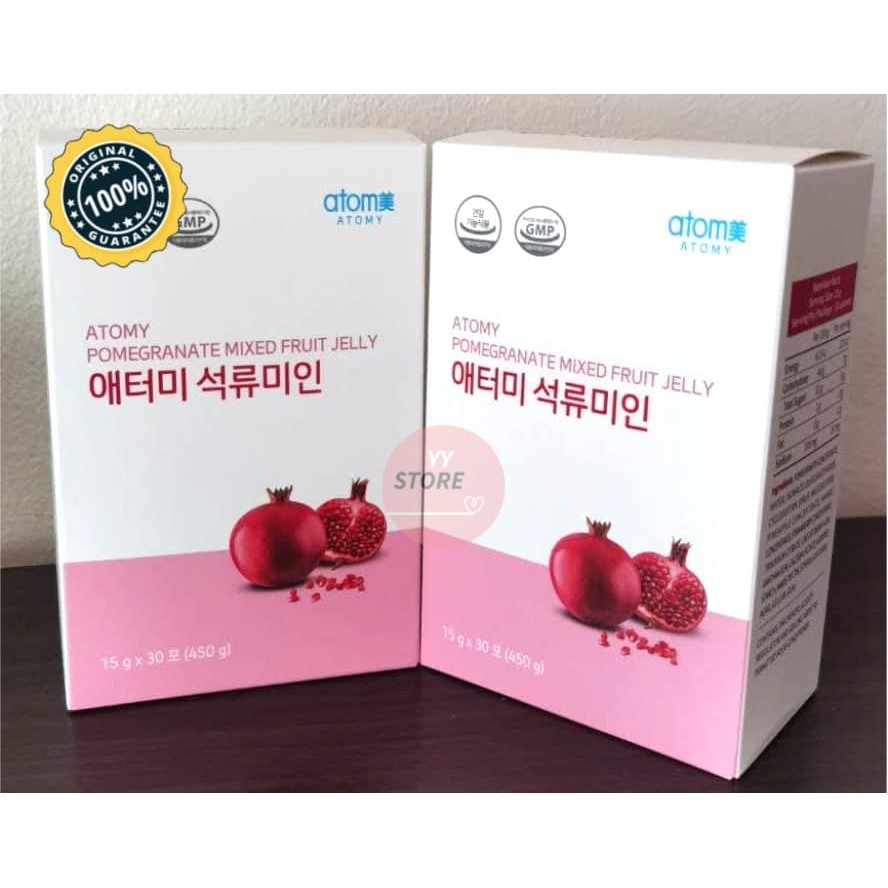 Atomy Pomegranate Mixed Fruit Jelly (Small Box 15g x 30 sticks