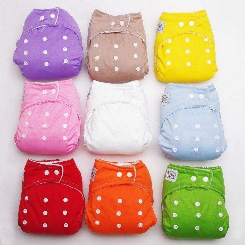 Kids Infant Reusable Washable Baby Cloth Diapers Nappy Cover Adjustable | Shopee Malaysia