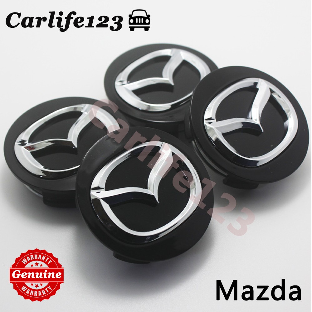4pcs Mazda 57mm Wheel Center Hub Caps Car Tire Rim Cap Replacement for
