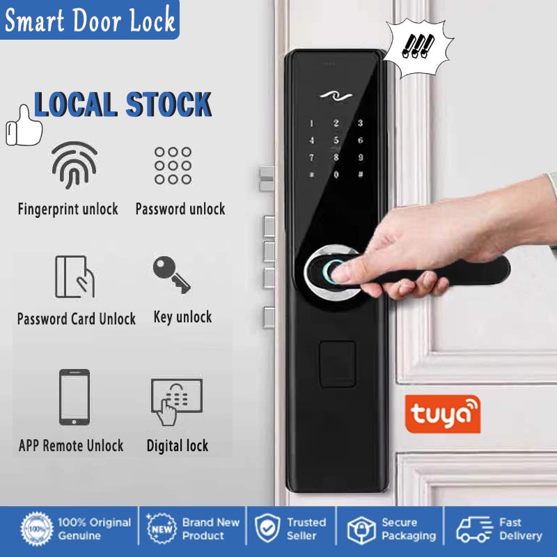 Smart door lock Security digital lock suitable for wooden door Touch