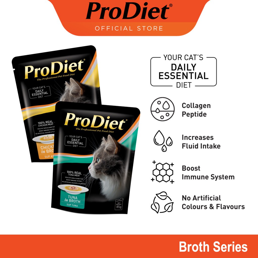 ProDiet Wet Cat Food Broth Chicken/Tuna (85G) Shopee Malaysia