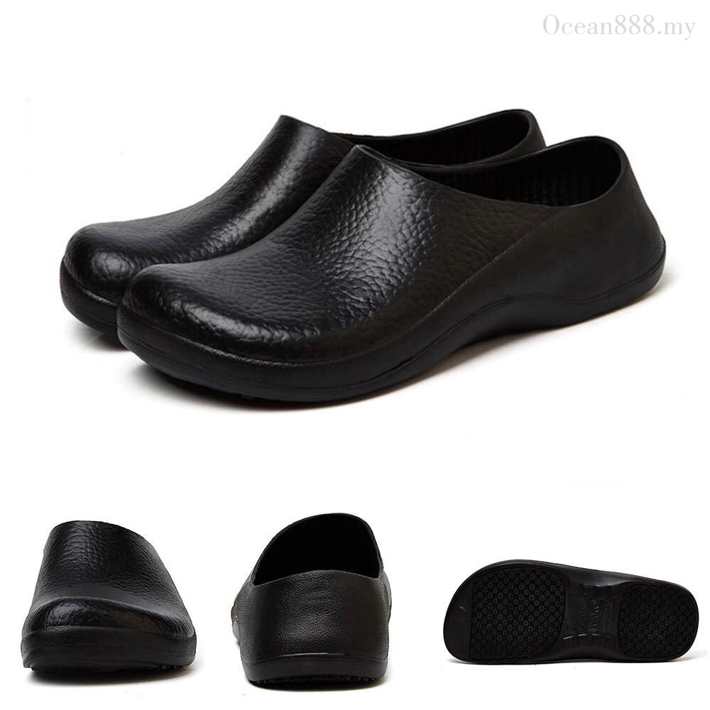 Ocean888 Men Chef Shoes In Kitchen Nonslip Safety Shoes Oil