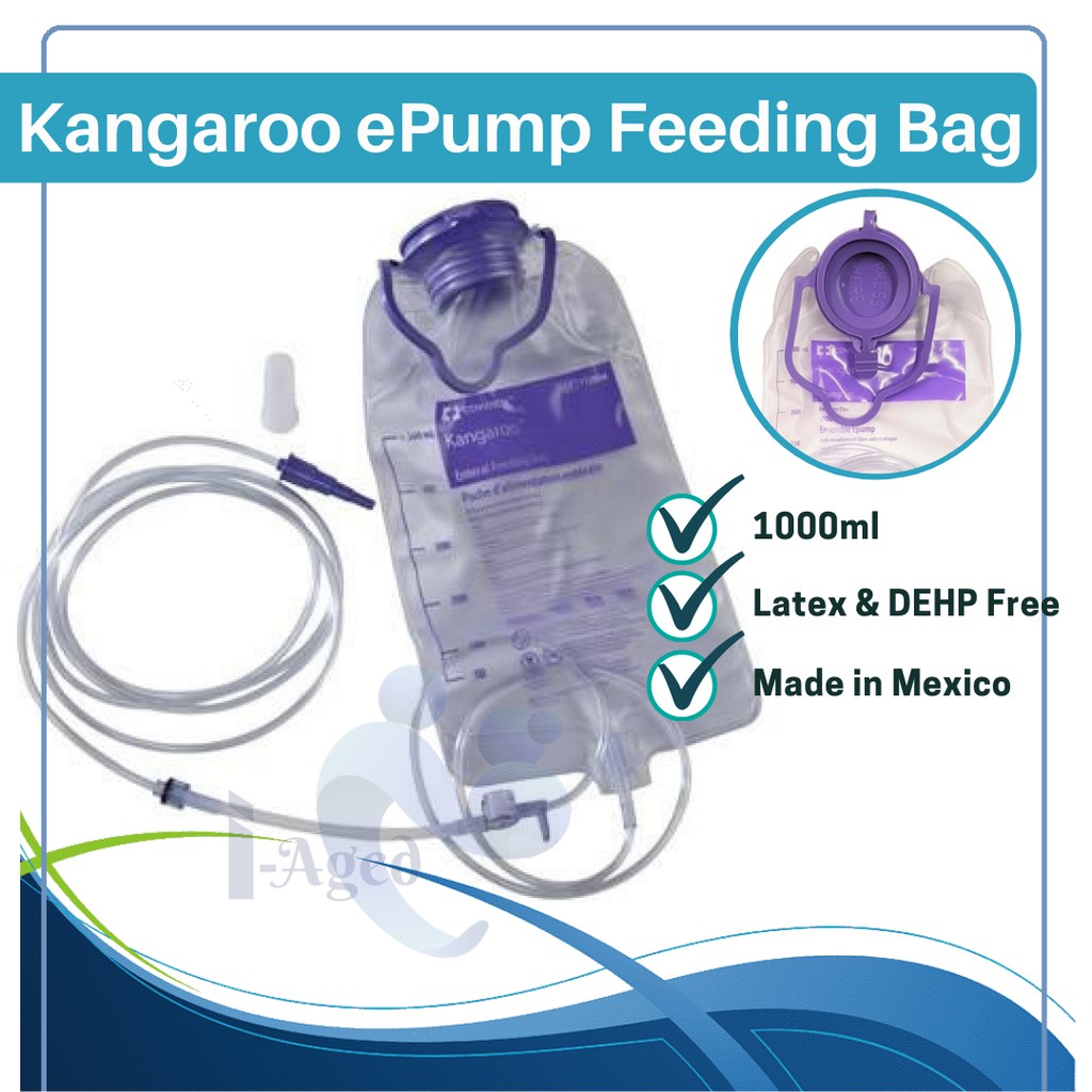 Kangaroo ePump Enteral Feeding Bag (inclusive of flushing) 1000ml