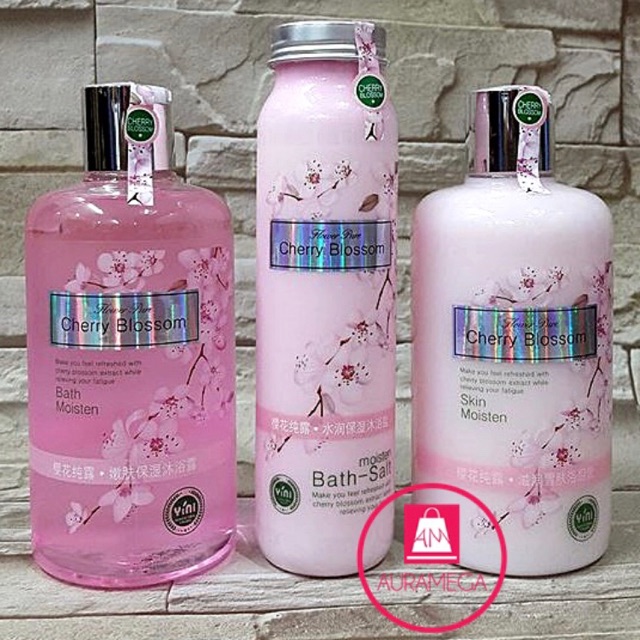 Cherrie blossom whitening bath set