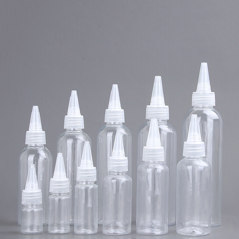 10ml 20ml 30ml 50ml 100ml Refillable Transparent PET Plastic Squeeze ...