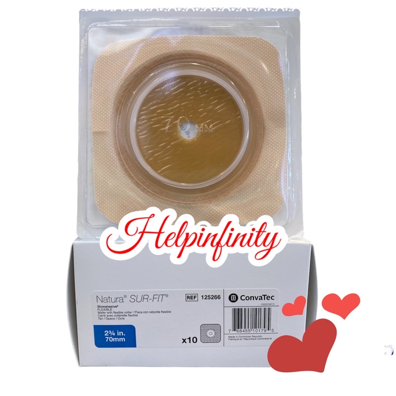 (125266) Convatec SurFit Natura Stomahesive Flexible Wafer 70mm Opaque