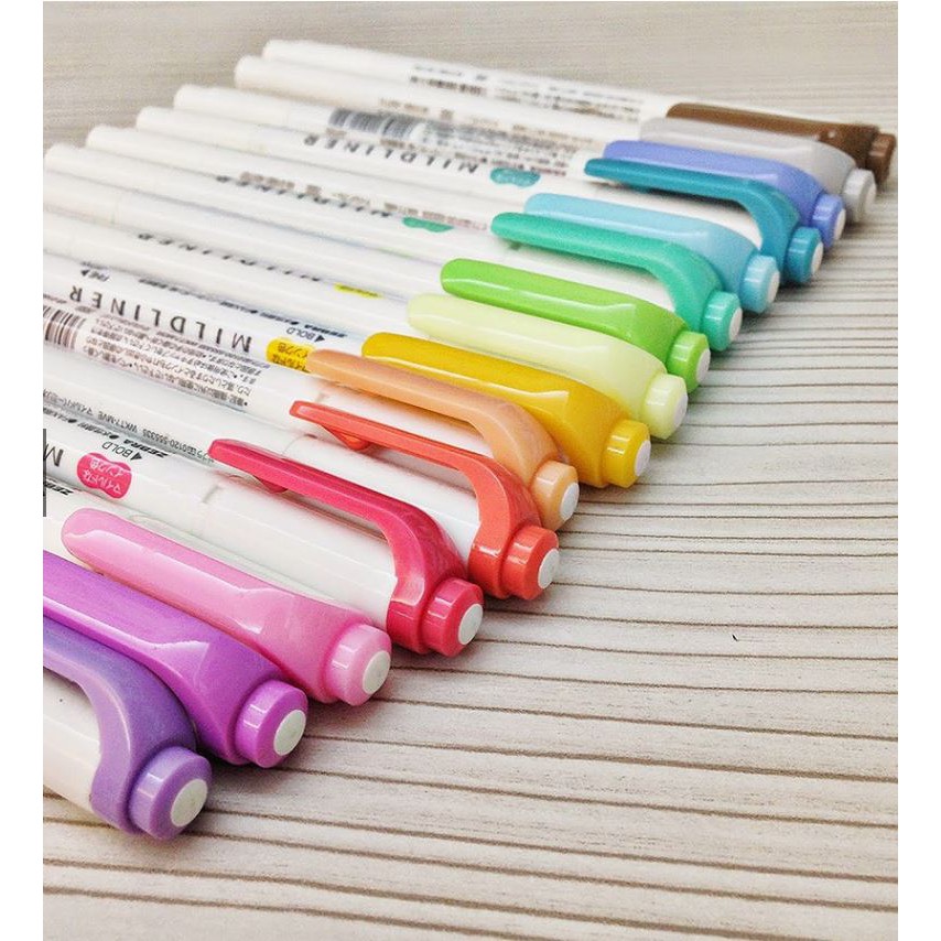 Original Japan Zebra Mildliner Double Sided Highlighter 15 Colors Value Bundle Shopee Malaysia