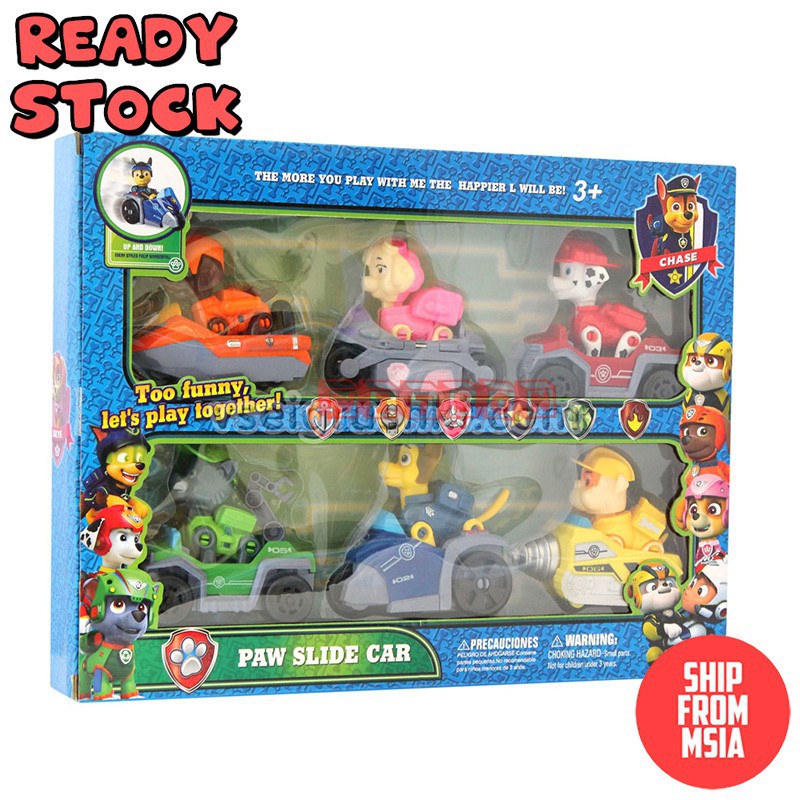 paw patrol racers 6 pack