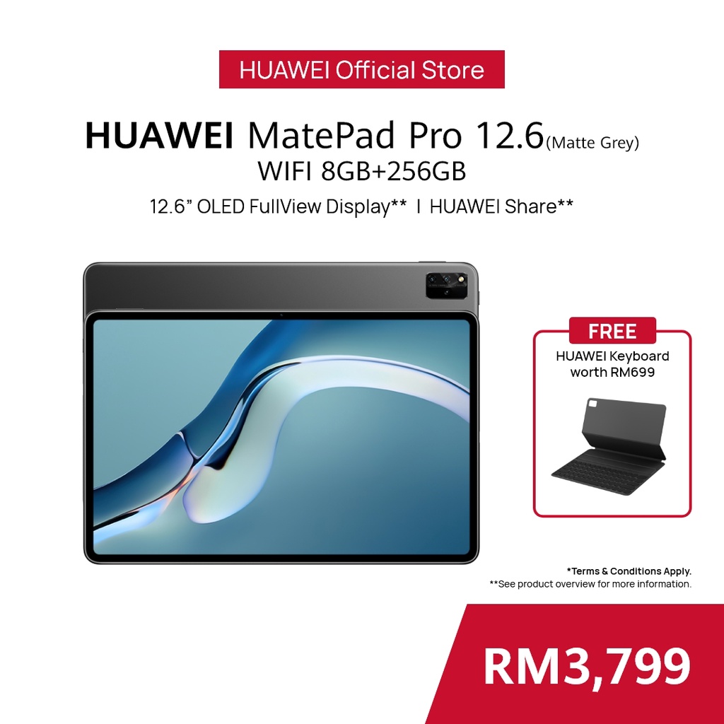 Pro price malaysia in 12.6 huawei matepad Huawei MatePad