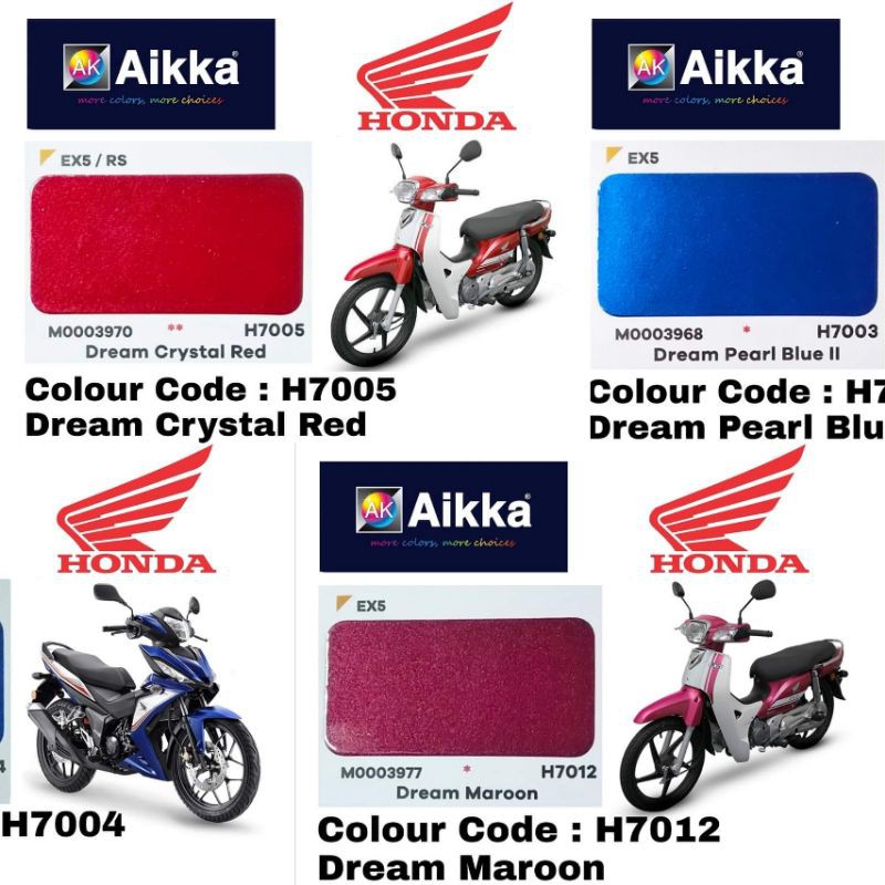 Honda Ex5 Motorcycle Colour H7002 H7003 H7004 H7005 H7012 Shopee Malaysia