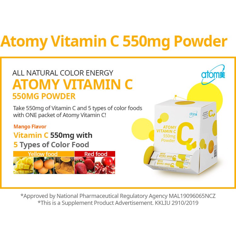 Atomy Vitamin C 550mg Powder Shopee Malaysia