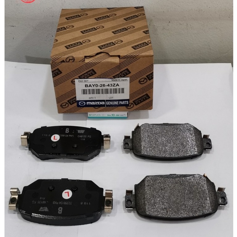 MAZDA 3 SKYACTIVE REAR BRAKE PAD (ELECTRIC HAND BRAKE) BAYO2643ZA Shopee Malaysia