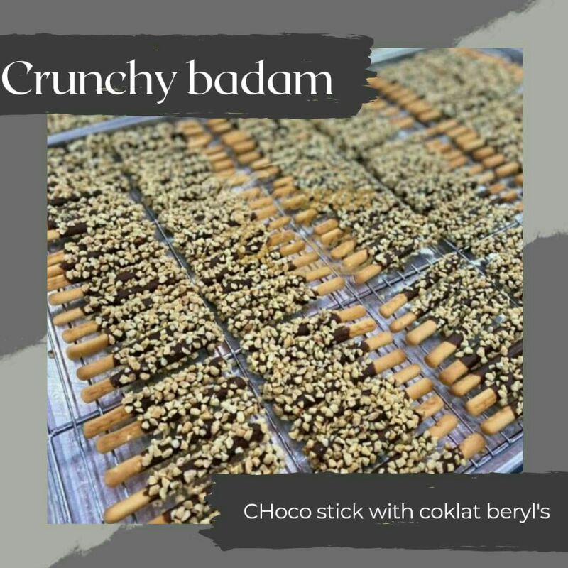 CHoco stick with coklat berylu0027s/ biskut jejari coklat 🌼homemade🌼