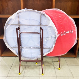 3V Round Plastic Table 3ft Folding Table Shopee Malaysia