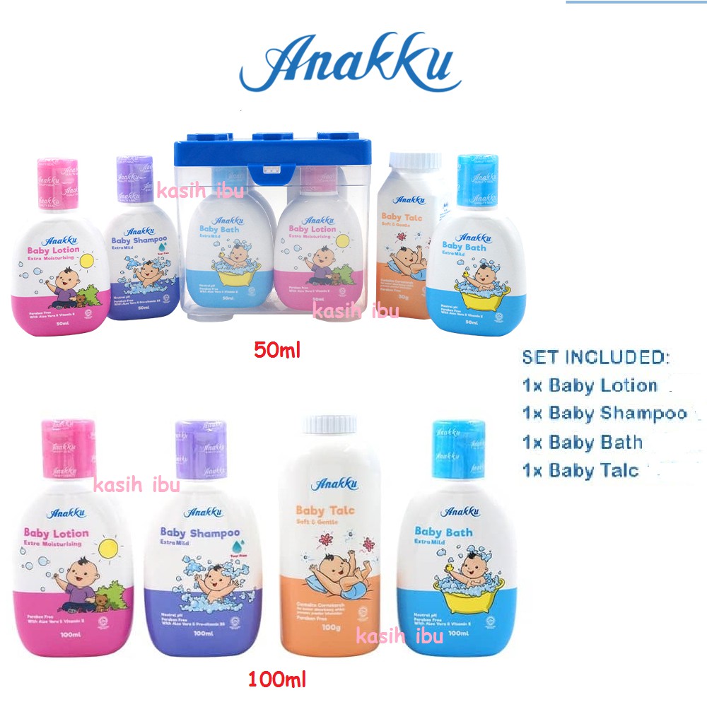 Anakku Toiletries Travel Set 50ml/100ml